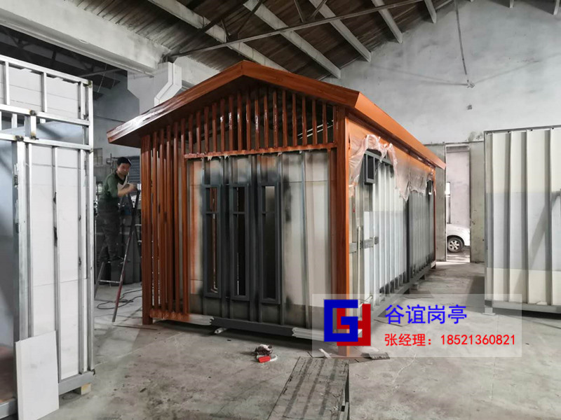 上海崗亭廠家告訴你鋼結(jié)構(gòu)上的木紋都是怎么變出來的